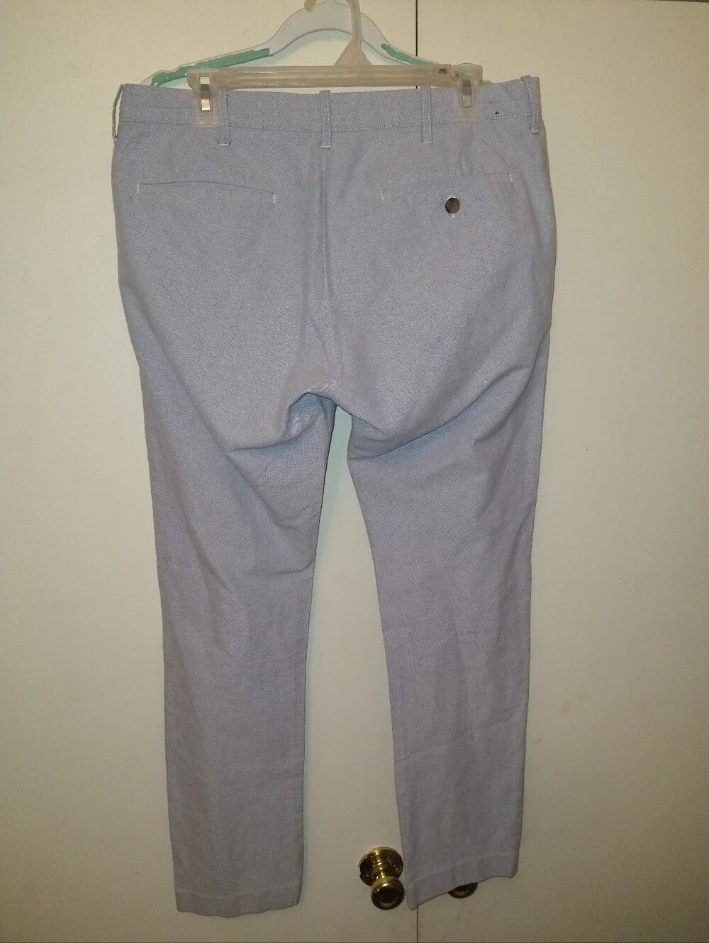 J Crew Driggs 100% Cotton Blue Chino Pants Men's sz 32x32.